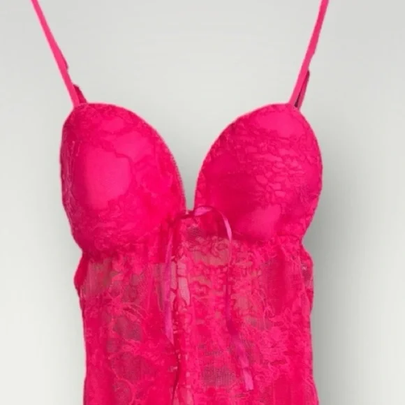 Lot/2 Hot Pink/Blue Lace Lingerie - Picture 14 of 16